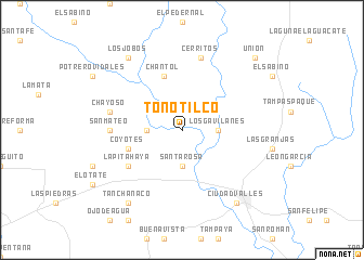 map of Tonotilco