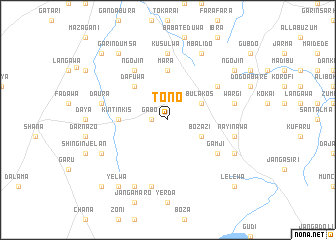 map of Tono