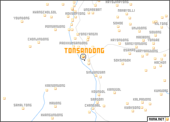 map of Tonsan-dong