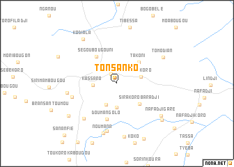 map of Tonsanko