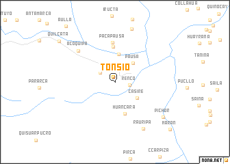 map of Tonsio