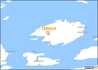 map of Tønsvik