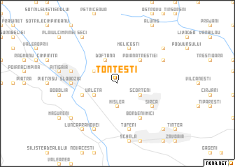 map of Ţonteşti