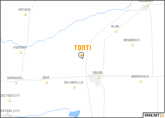 map of Tonti
