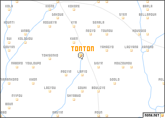 map of Tonton