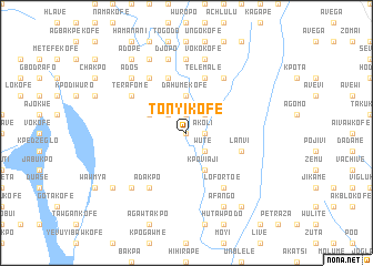 map of Tonyikofe