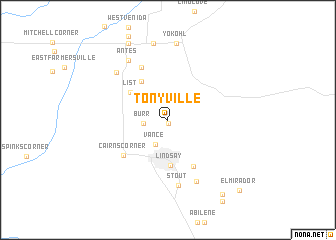 map of Tonyville