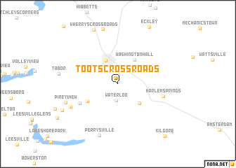 map of Toots Crossroads