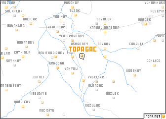 map of Topağaç