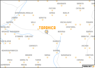 map of Topa Mică