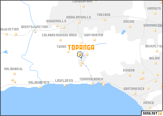 map of Topanga
