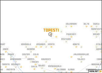 map of Topeşti