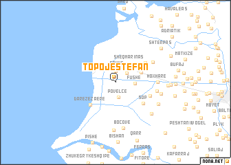 map of (( Topojë-Stefan ))