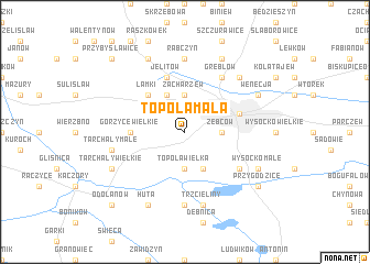 map of Topola Mała