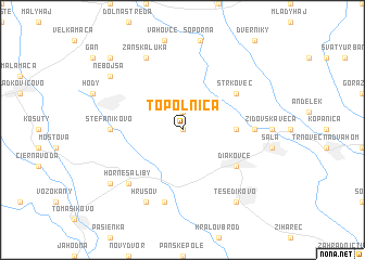 map of Topoľnica