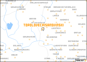 map of Topolovec Pisarovinski