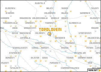 map of Topoloveni