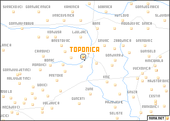 map of Toponica