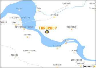 map of Toporovy