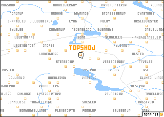 map of Topshøj