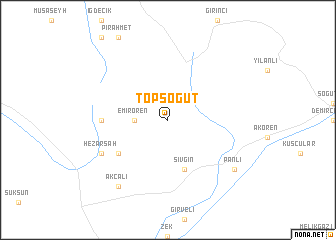 map of Topsöğüt