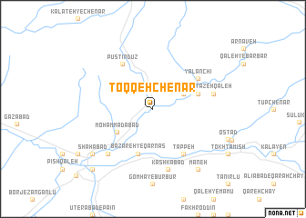 map of Toqqeh Chenār