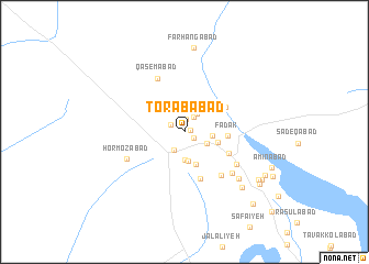 map of Torābābād