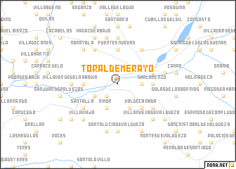 map of Toral de Merayo