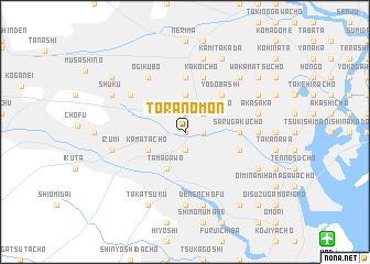 map of Toranomon