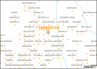 map of Torapitiya