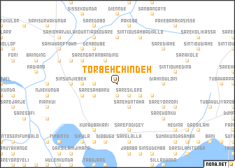 map of Torbeh Chindeh