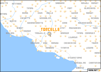 map of Torcelle