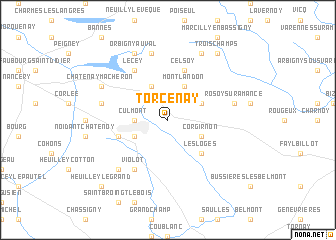 map of Torcenay