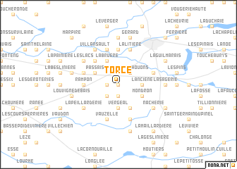 map of Torcé