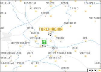map of Torchiagina
