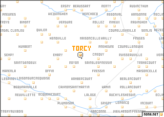 map of Torcy