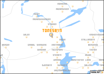 map of Töresbyn