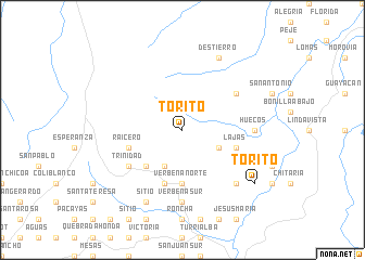 map of Torito