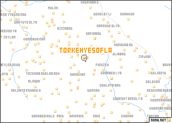 map of Torkeh-ye Soflá