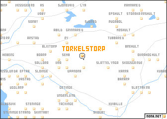 map of Torkelstorp