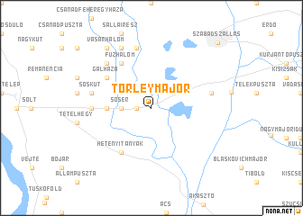 map of Törleymajor