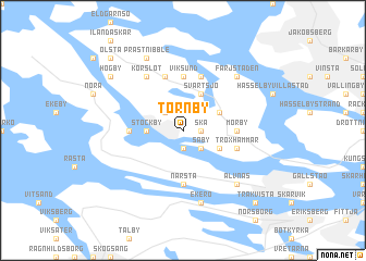 map of Törnby