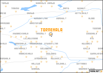 map of Törnemåla