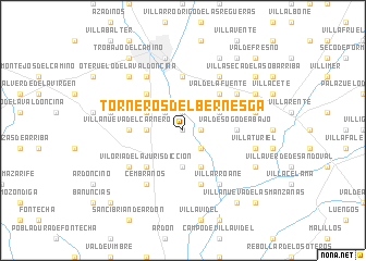 map of Torneros del Bernesga