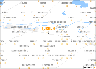 map of Tornow