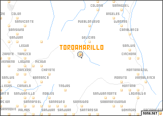 map of Toro Amarillo