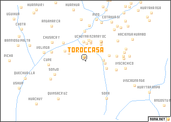 map of Toro Ccasa