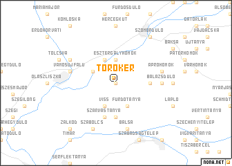 map of Törökér