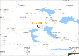 map of Toropets