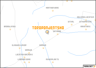 map of Toroponje Ntsho